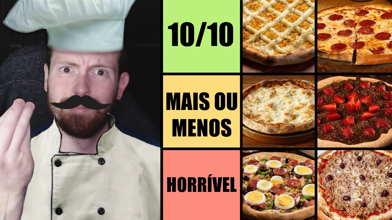 Dando nota pra TODOS sabores de PIZZA