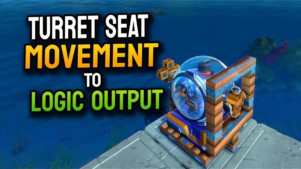 I Turned Turret Seat Movement Into Logic! | Scrap Mechanic