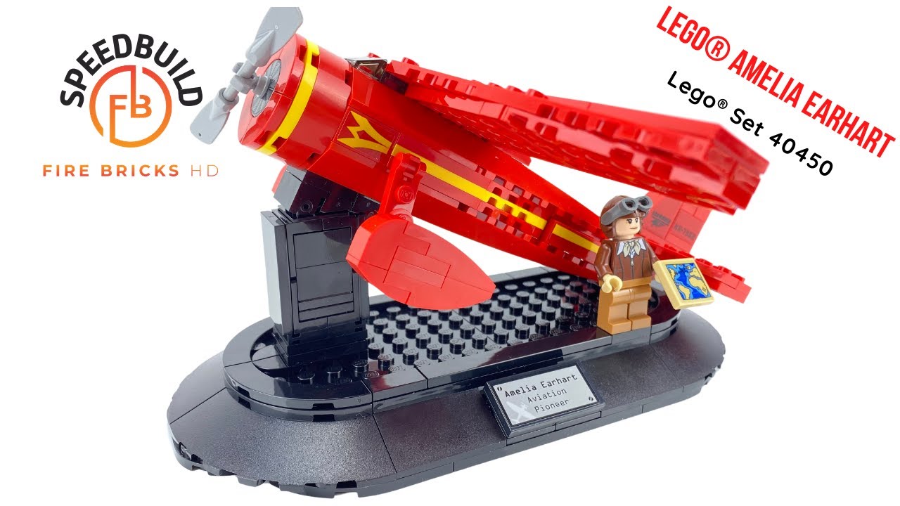 LEGO&reg; Amelia Earhart Tribute 2021 Set 40450 - Lego Speed Build Review