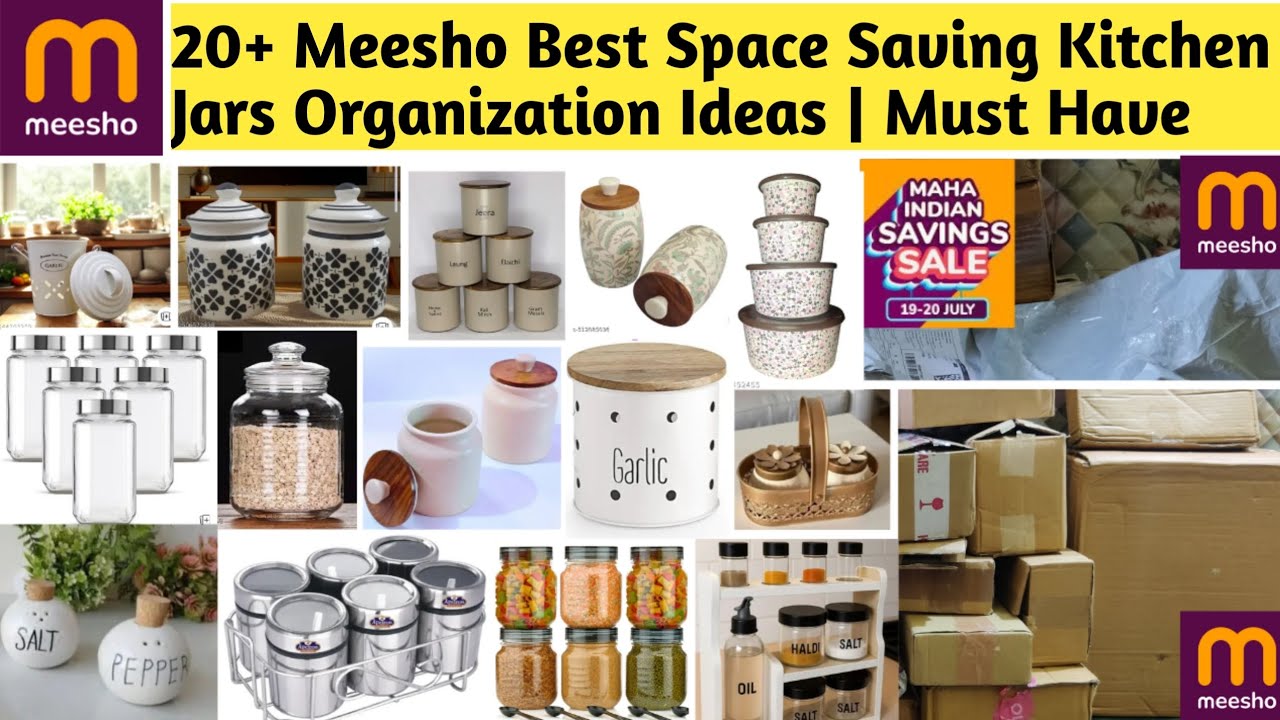 20+ Meesho Best Space Saving Kitchen Jars Organization Ideas | Must Have Spice Jars | @Meesho #sale