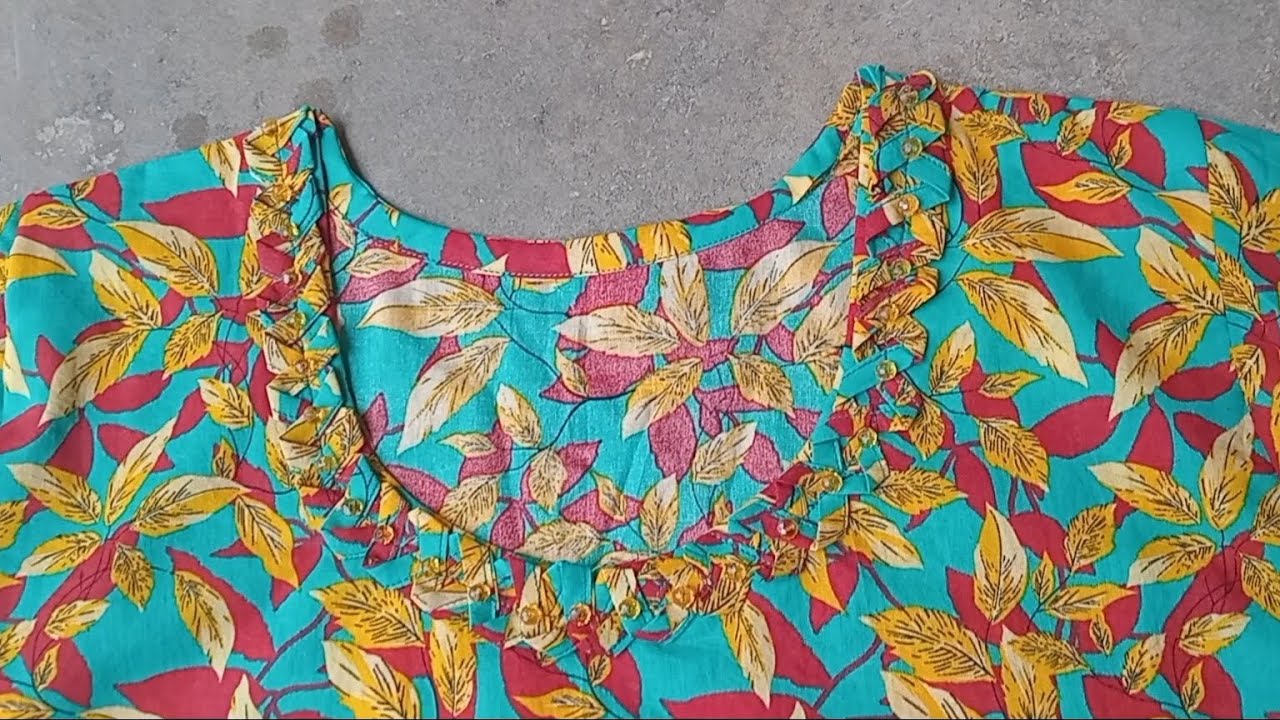 Beautiful Neck design of Lawn Dress#trending vides#Sewing tips#deas 