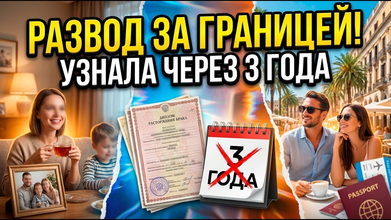 МУЖ оформил РАЗВОД за границей — я узнала через 3 года