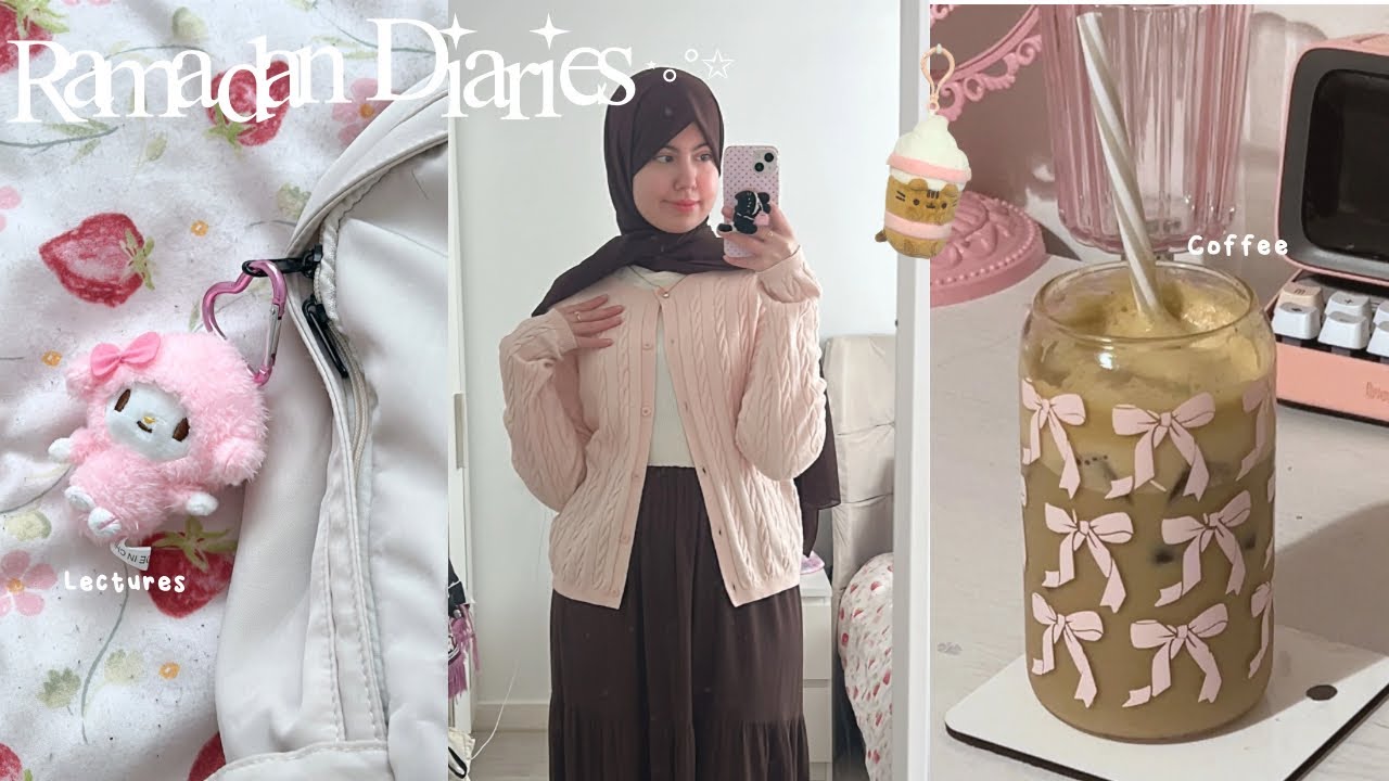 Ramadan diaries 🍰🍪balancing uni and Ramadan, late night coffee, outfits etc…