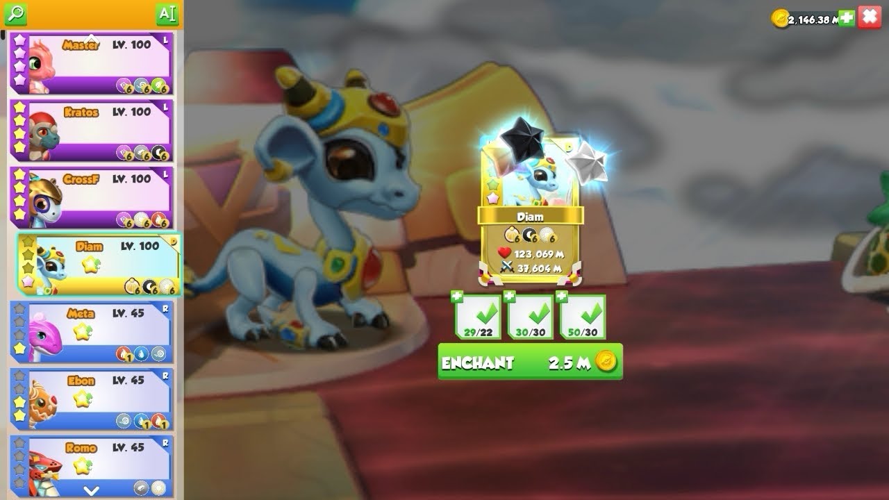 #DML Upgrade Hathor Dragon to 6th Star - Dragon Mania Legends