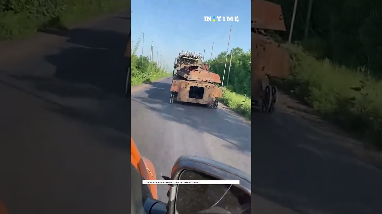 Евакуація пошкодженої БМП з передку. Будемо ремонтувати.
