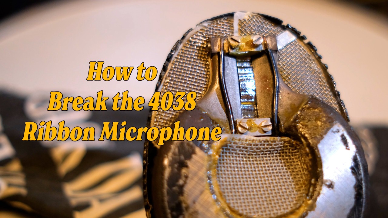 Как сломать ленточный микрофон 4038
