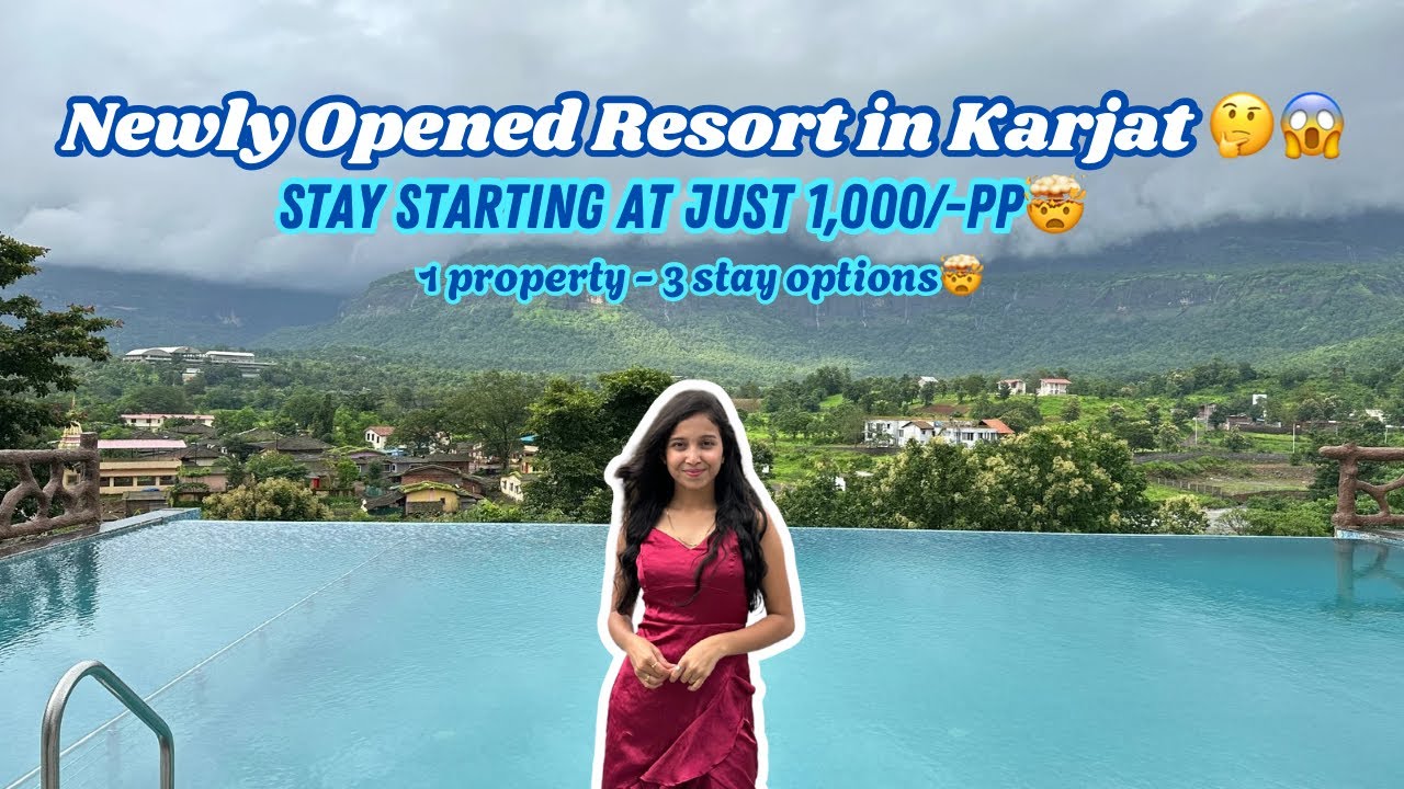 AFFORDABLE STAY In KARJAT with PRIVATE INFINITY Swimming Pool🤩| Newly opened resort |3 stay options