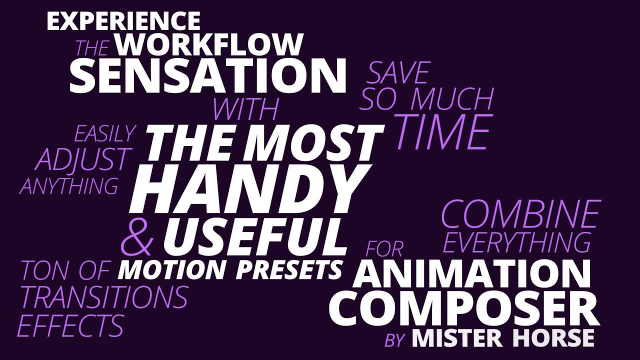 Animation Composer - The Most Handy Motion Presets  Usage Examples #1