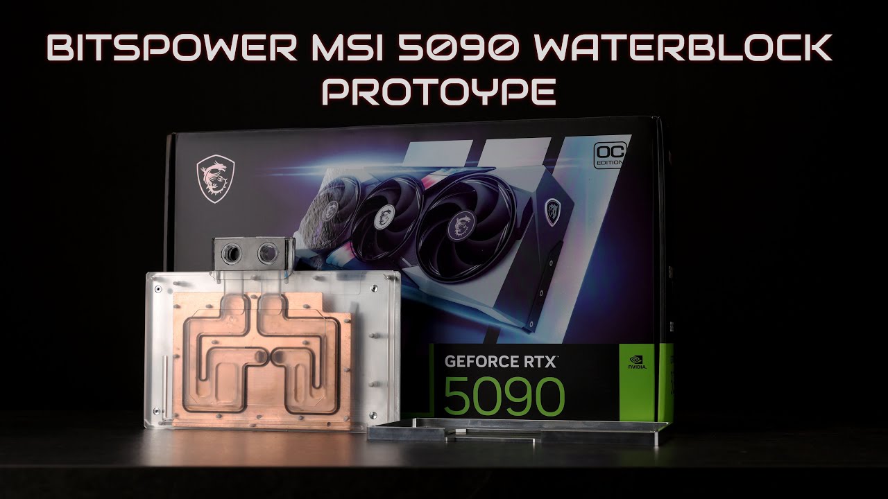 Watercooling the MSI 5090 TRIO with BITSPOWER 5090 MSI Prototype block: Disassembly, Install, Temps