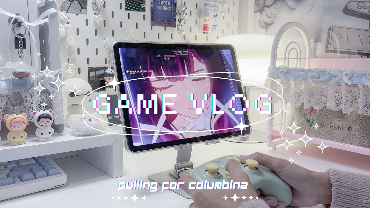 Spending all my primogems for Columbina 🌙 🕊️ pulling session & mini showcase #dailyvlog 