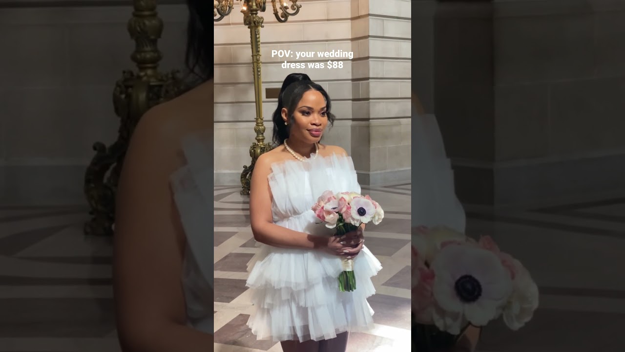The Perfect Elopement Courthouse Wedding Dress 👰🏽&zwj;♀️ ($88)