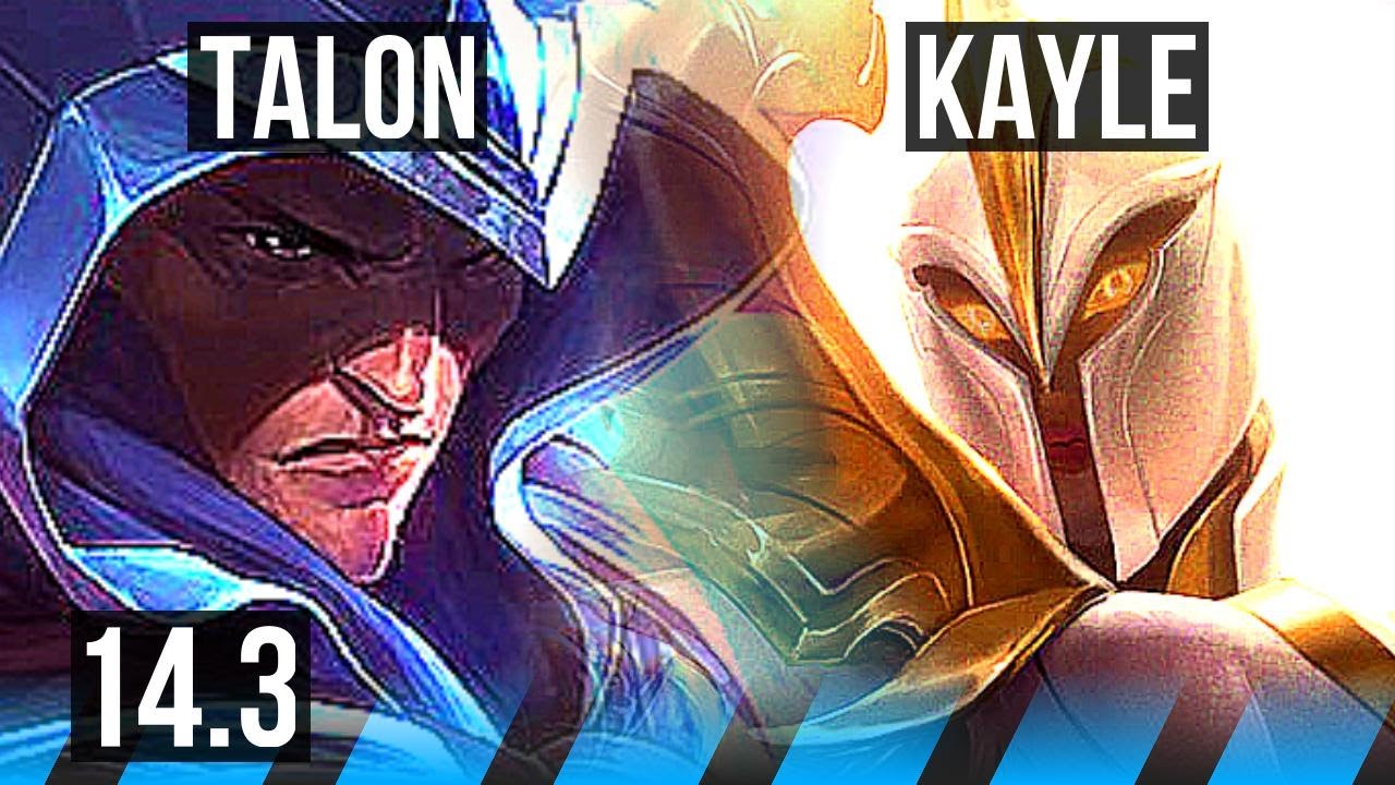 TALON vs KAYLE (MID) | 9/1/5, 1400+ games, Legendary | NA Diamond | 14.3
