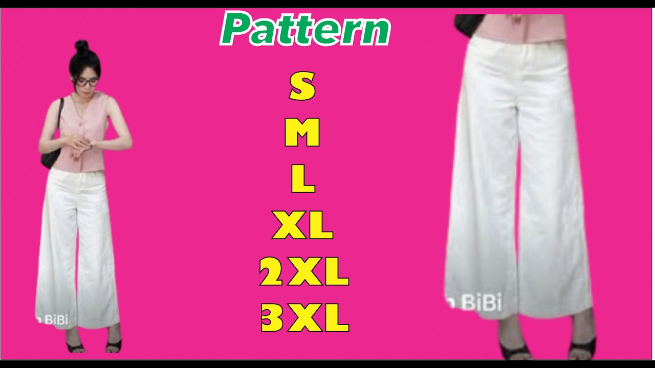 Cắt v&agrave; May Quần Dễ D&agrave;ng... L&agrave;m Thế N&agrave;o Để May Quần ống rộng lưng thun?