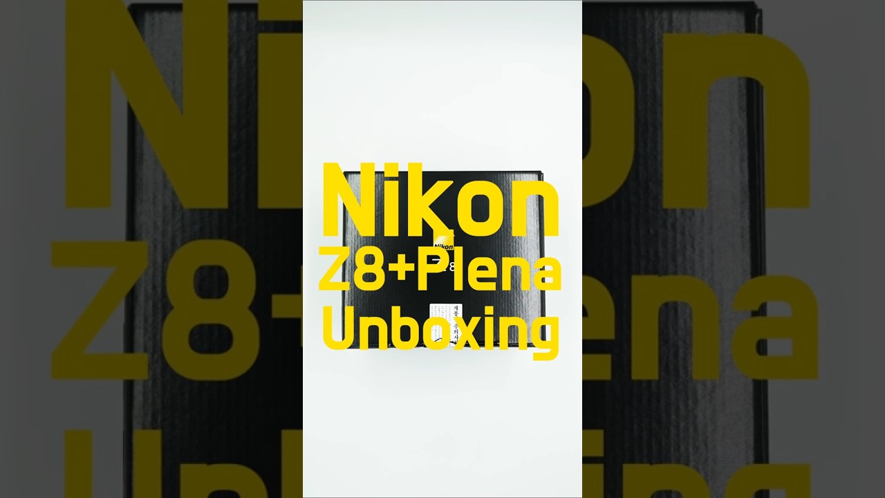 Unboxing Nikon Z8 and 135mm F1.8 Plena
