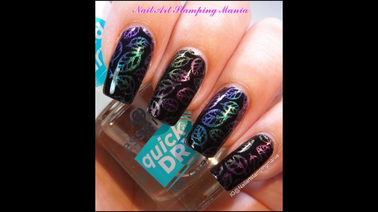 Stamping  with Chrome Powder and Pueen Stamping Plate - Tutorial