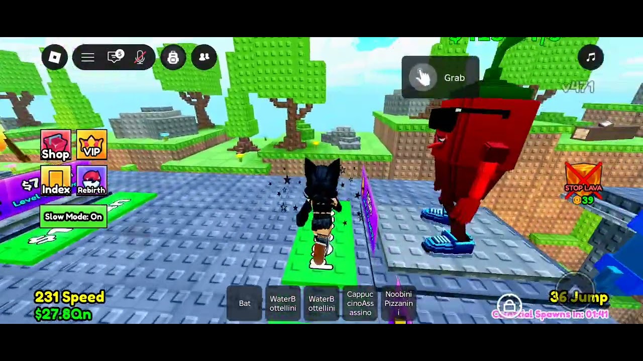 Playing Survive LAVA for Brainrots 