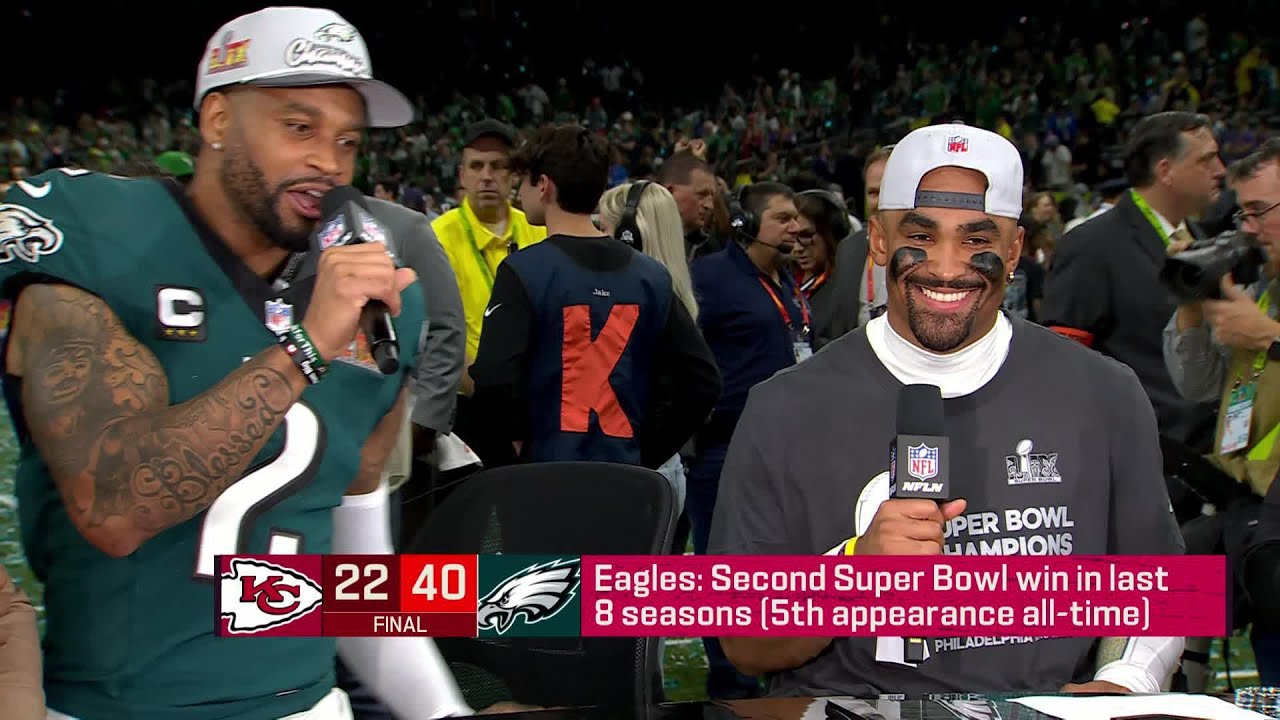World champions Darius Slay & Jalen Hurts join the desk