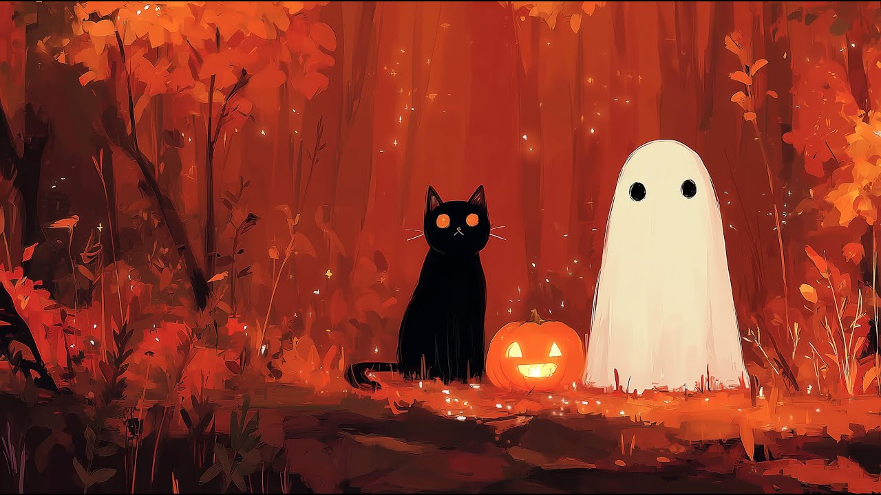 Autumn Spirits 🍂 Lofi Chillhop for Cozy Halloween Nights