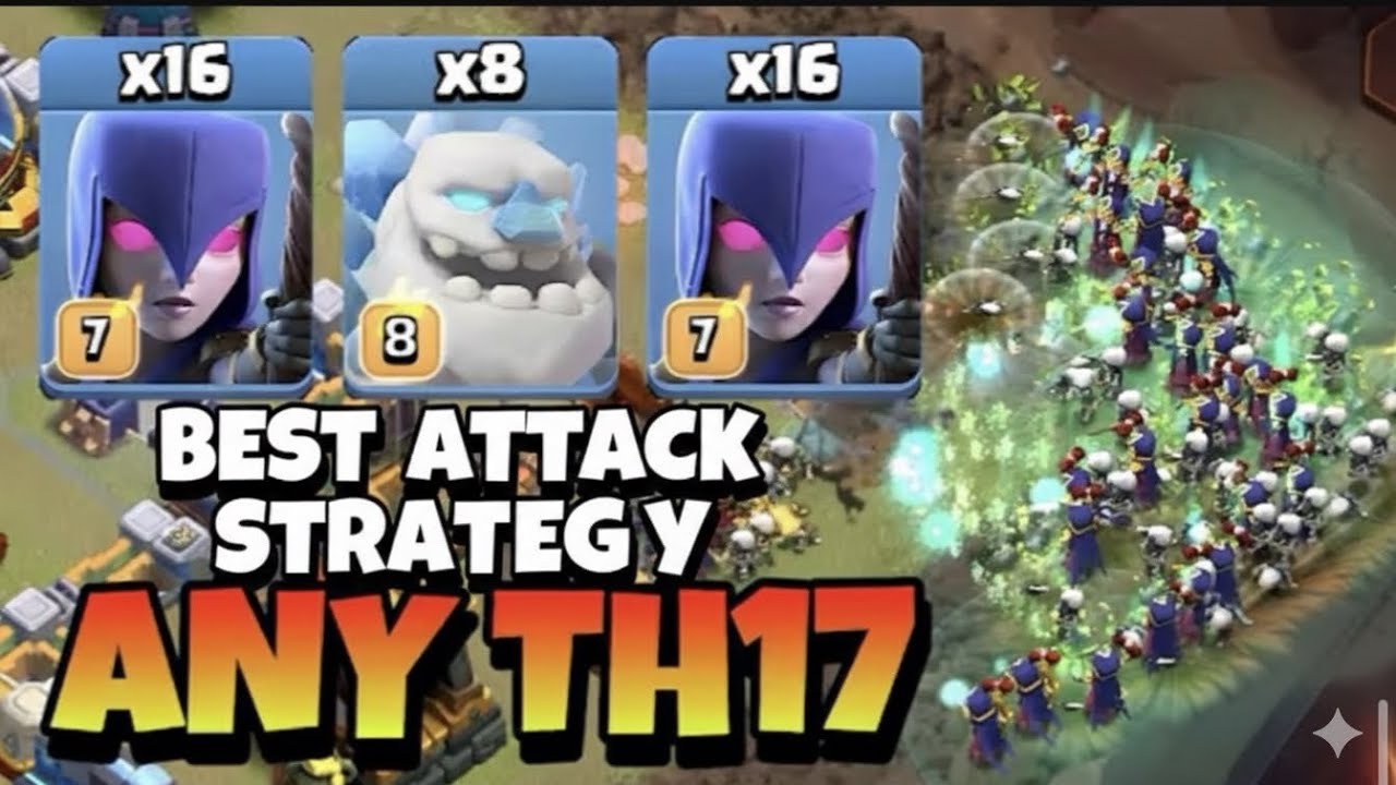 Epic Strategy! TH17 Zap Quake Witch is the Easiest TH17 Attack Strategy in Clash of Clans 