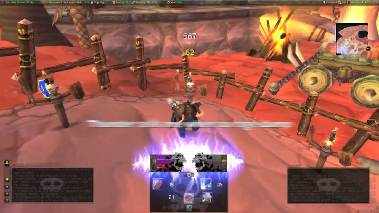 Wow Custom Raid UI - Warrior