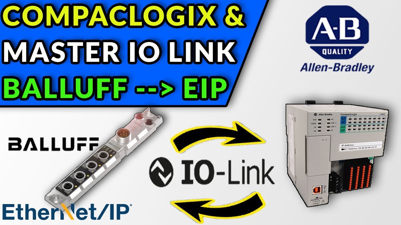 🔵✅COMUNICAR PLC COMPACTLOGIX CON MASTER IO LINK BALLUFF BNI009T