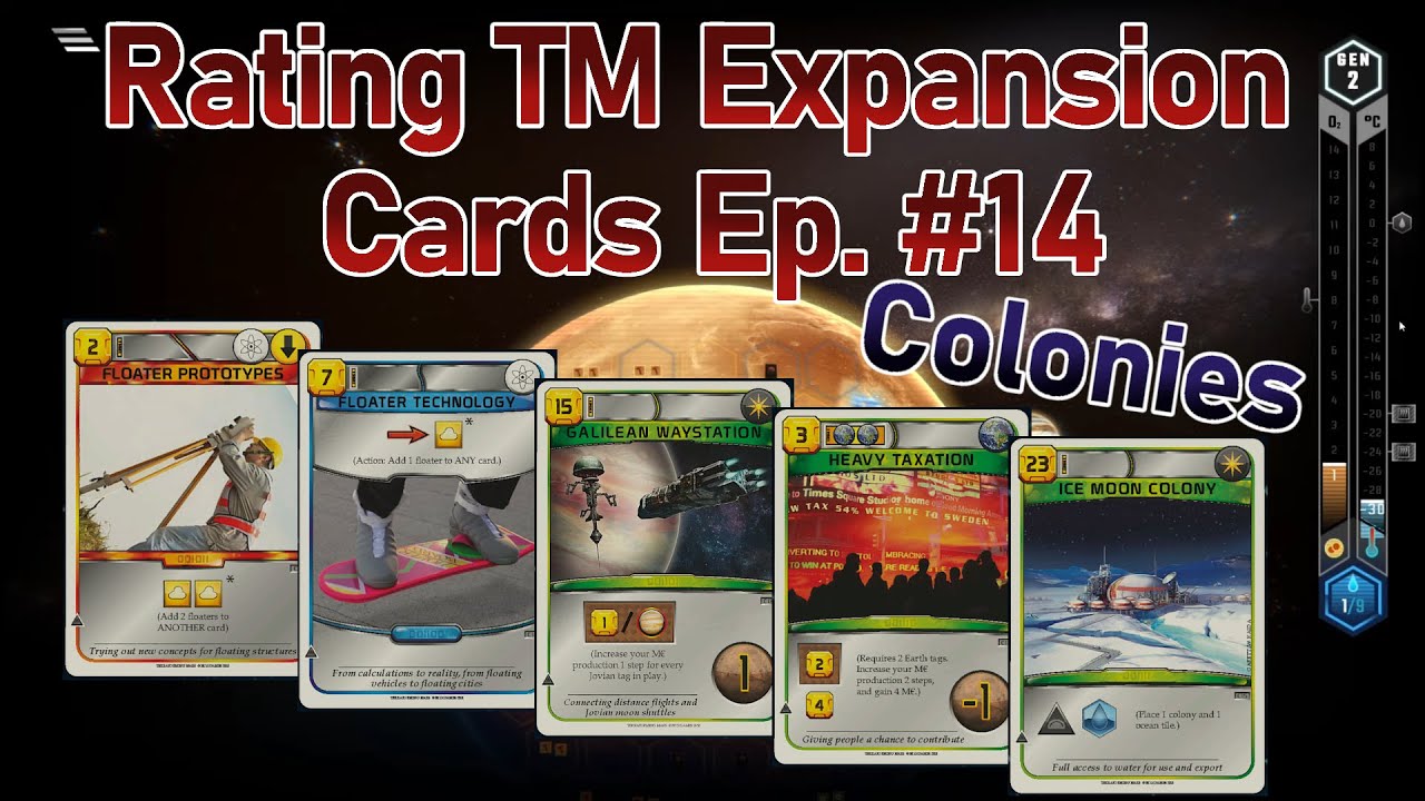 Rating Terraforming Mars Expansion Cards - Ep. #14 (Colonies #3)
