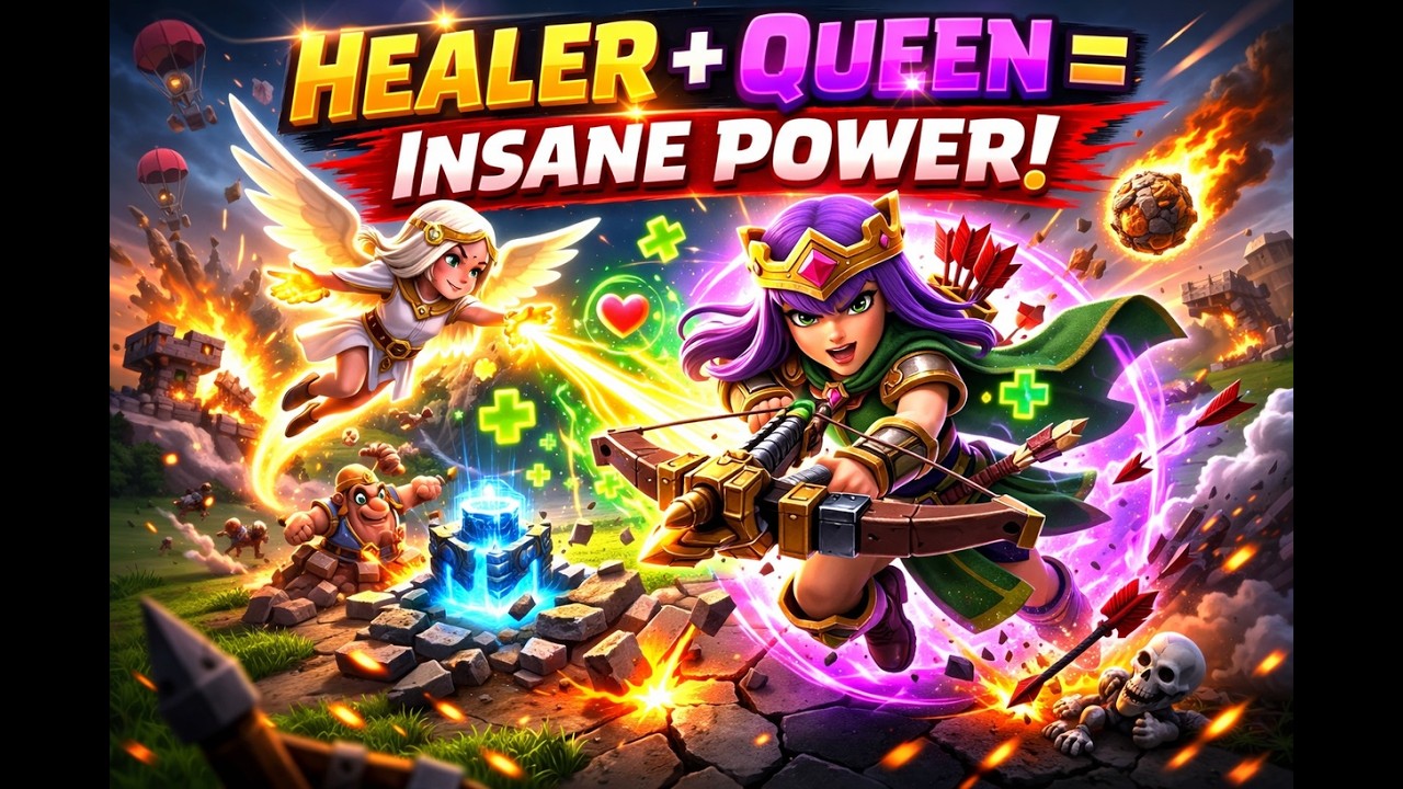 TH17 Queen Charge DOMINATION 👑🔥 | Max Thrower Back to Back 3 Stars