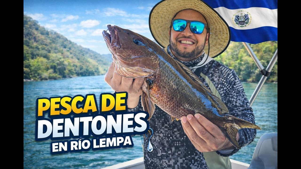 PESCANDO EN RIO LEMPA PARGOS DENTONES