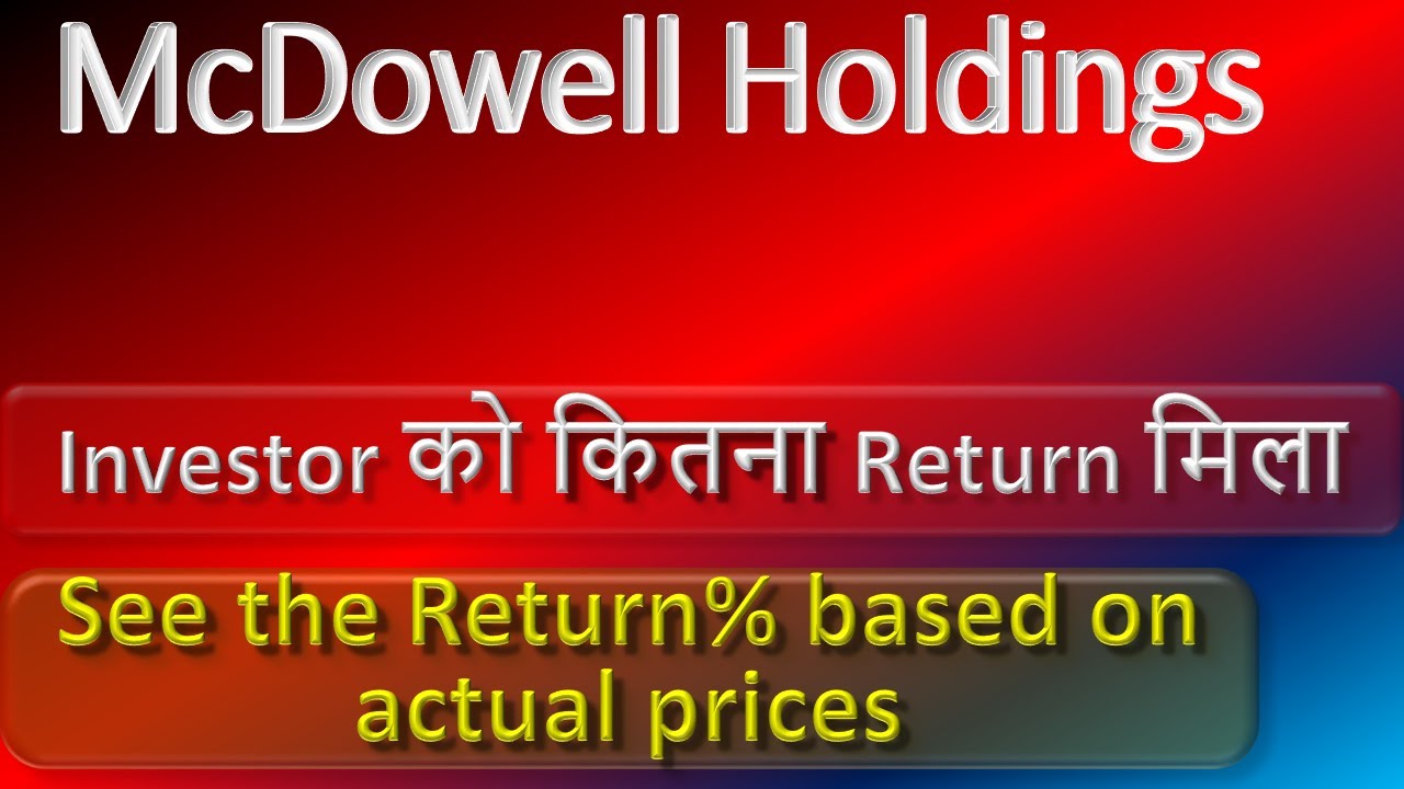 McDowell Holdings Price Analysis