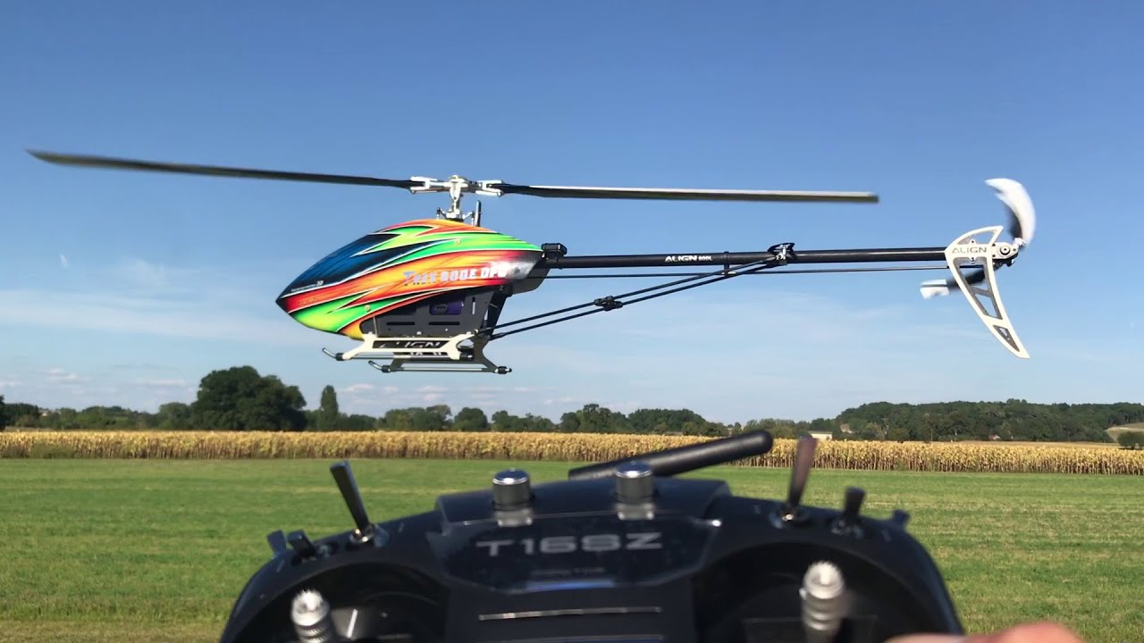 Trex 800 Pro  dfc Test fly wing gps h1