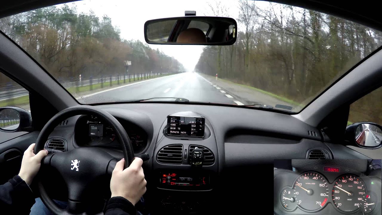 06-04-2015 Driving Peugeot 206 Empty Road in 4K
