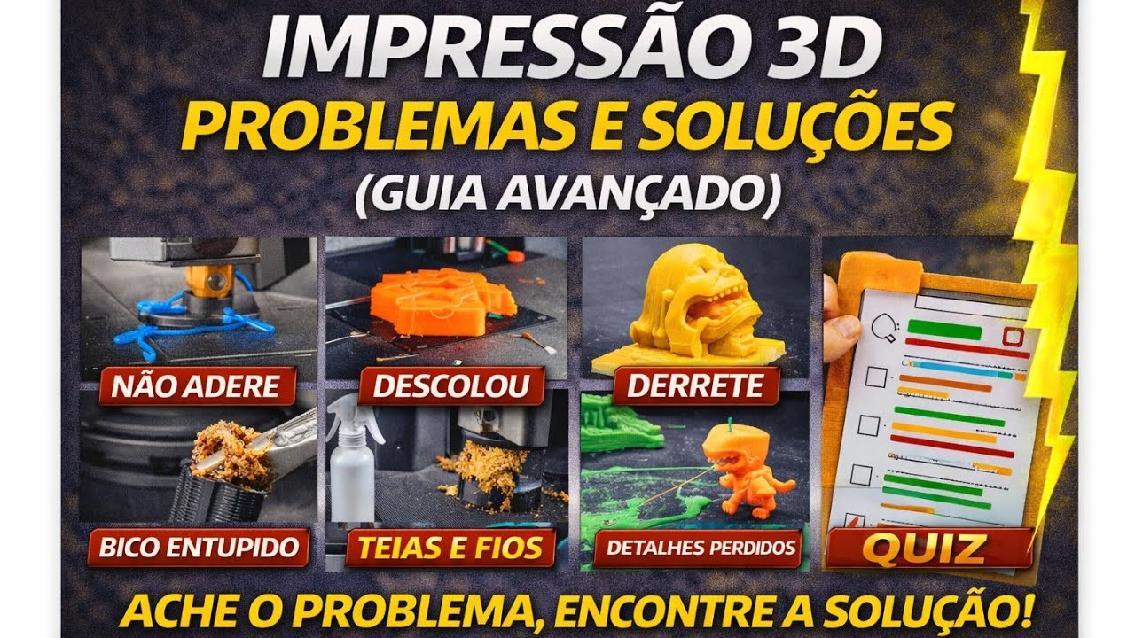 Impressão 3D – Problemas Comuns e Como Resolver 