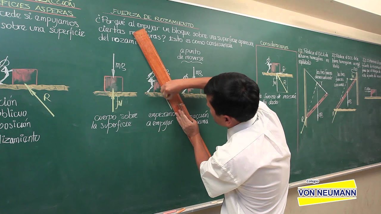 FISICA - Fuerza de reacción en superficies ásperas [HD]