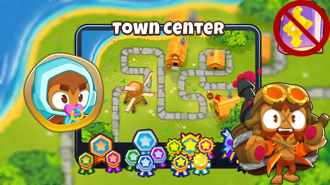 Town Center [Easy Standard] Guide | No Monkey Knowledge | BTD 6 (2023 Updated) 4K