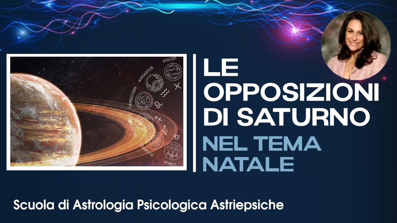 SATURNO IN OPPOSIZIONE NEL TEMA NATALE