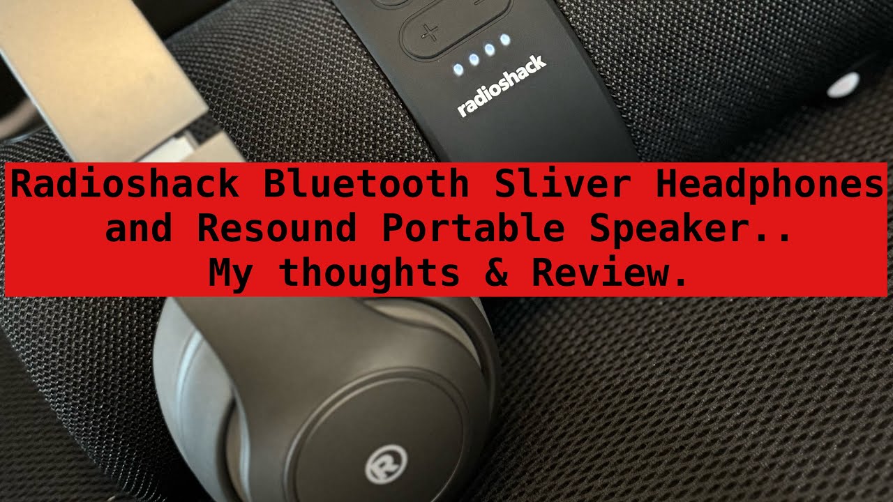 RadioShack Bluetooth Headphones & Portable Speaker Review | My Thoughts & Sound Test