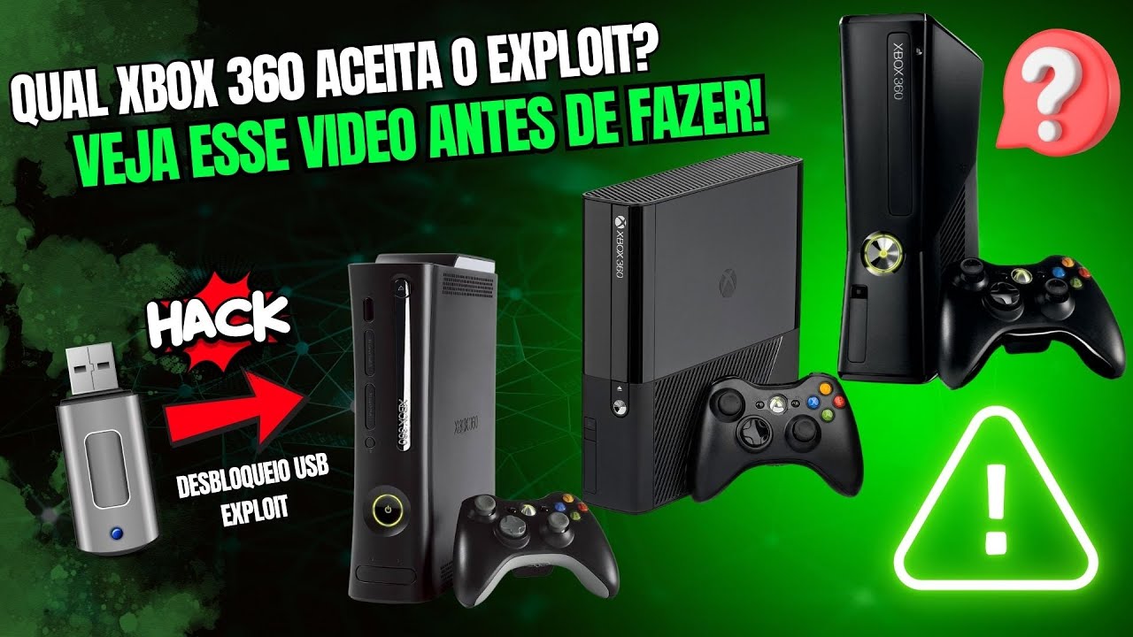 NOVO DESBLOQUEIO EXPLOIT VIA USB - QUAL MODELO DE XBOX 360 É COMPATÍVEL E ACEITA BEM? (SAIBA AQUI)