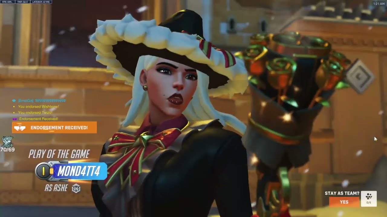 Лучший момент матча! Доминирование Эш от IDDQD | Overwatch 2, 20 сезон, ТОП-500