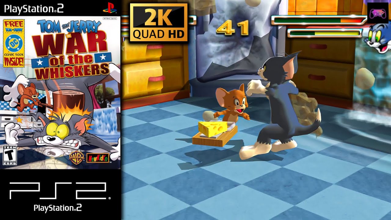 Tom and Jerry in War of the Whiskers (PS2) - Full Game Longplay Walkthrough 2K 60FPS