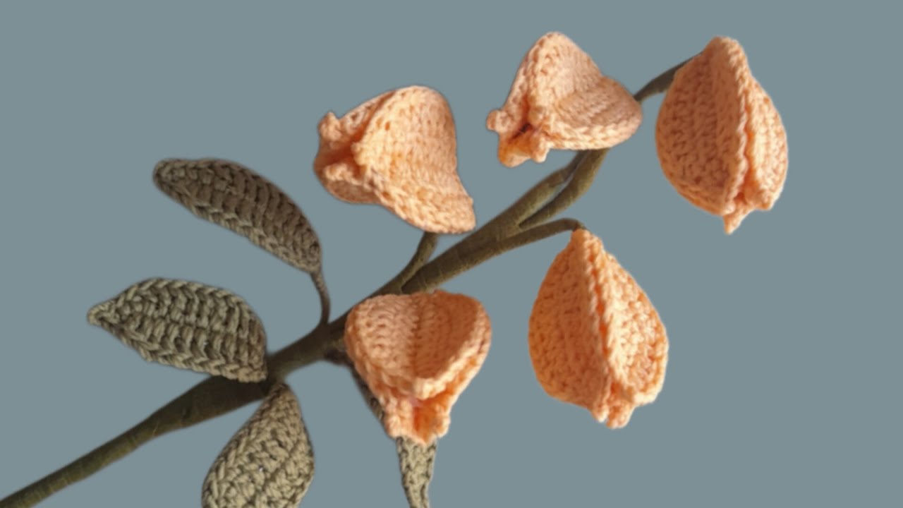 Golden Rain Tree Flower / crochet tutorial 