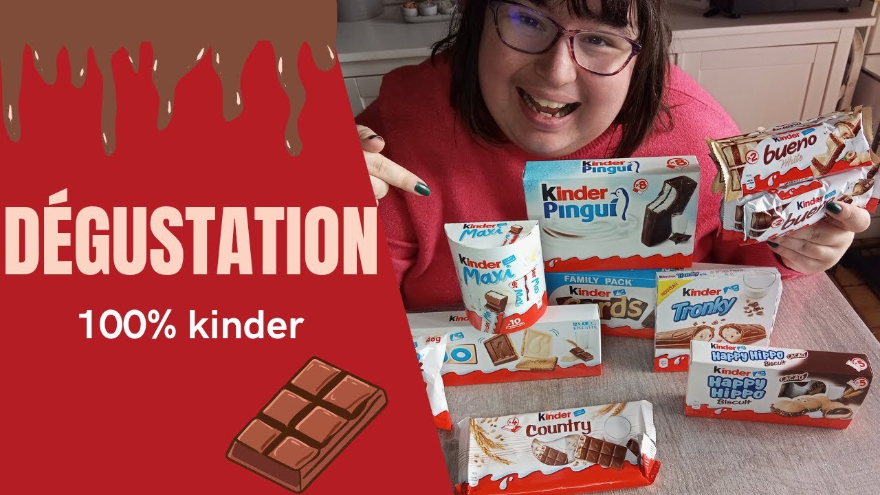#asmr Maxi dégustation KINDER  🍬