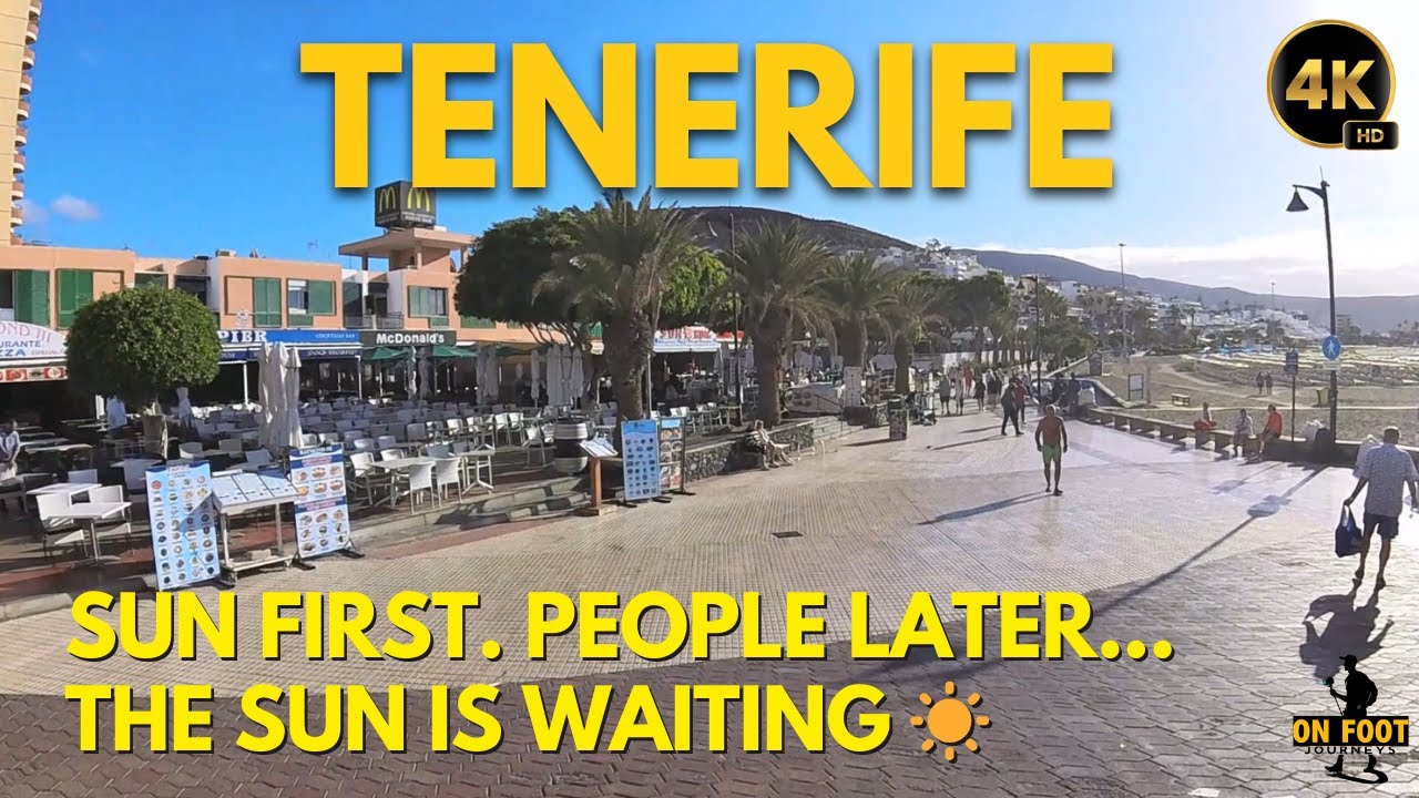 Tenerife - January 16, Before the Crowds ☀️ | A Friday Morning Walk from Playa Las Vistas | 4K