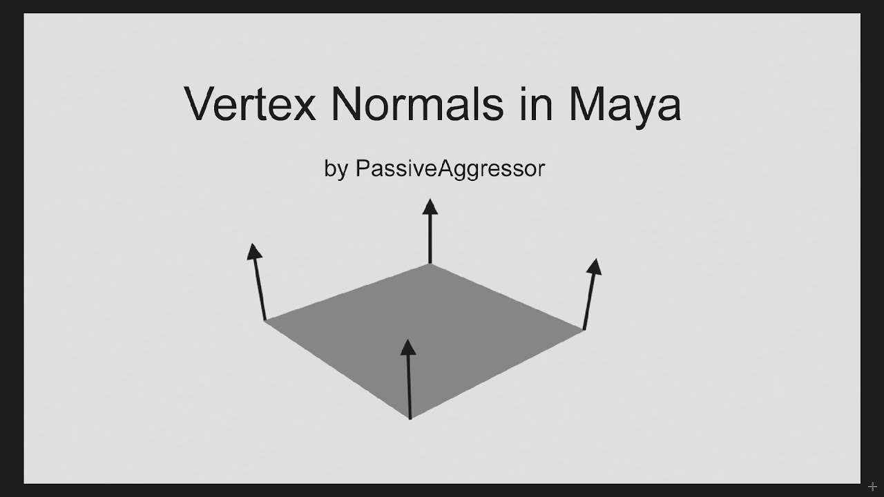 Vertex Normals in Maya