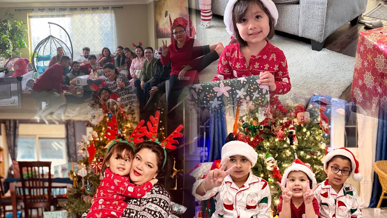 Christmas celebrations 2025#canadalife #excitementoverload #unboxinggifts #canadadiaries 