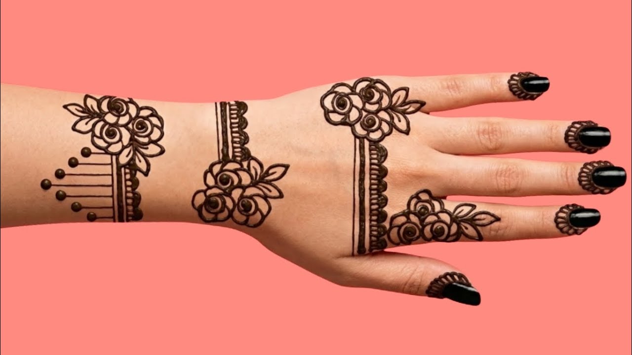New Easy Rose Flower Mehndi Design | Jwellery Mehandi Designs | Mehendi Ka Design 