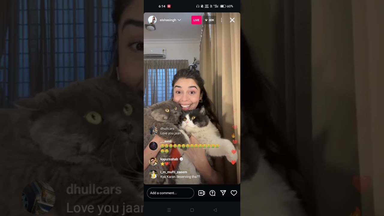 eisha singh instagram live after bigg Boss 18 final