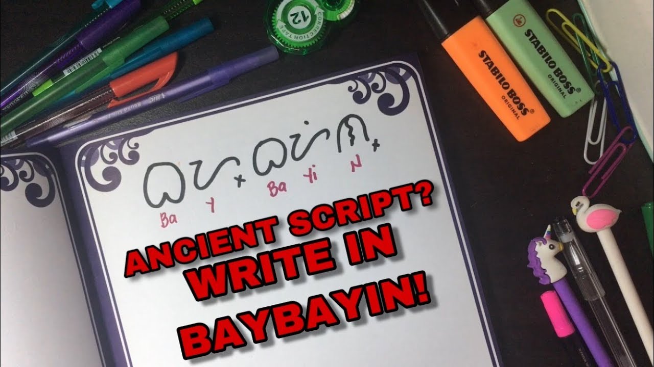 HOW TO WRITE BAYBAYIN (Tutorial) | Kaye Notob