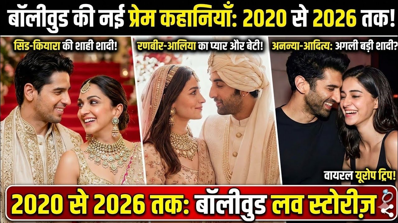 2020–2026 तक बॉलीवुड की सबसे चर्चित लव स्टोरीज़ |# Bollywoodlove story #love story 2026