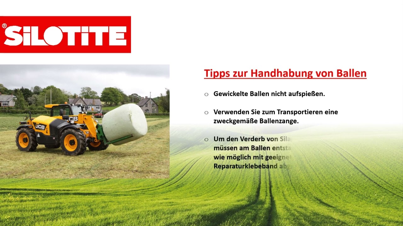 Handhabung, Stapeln und Lagern von Ballen