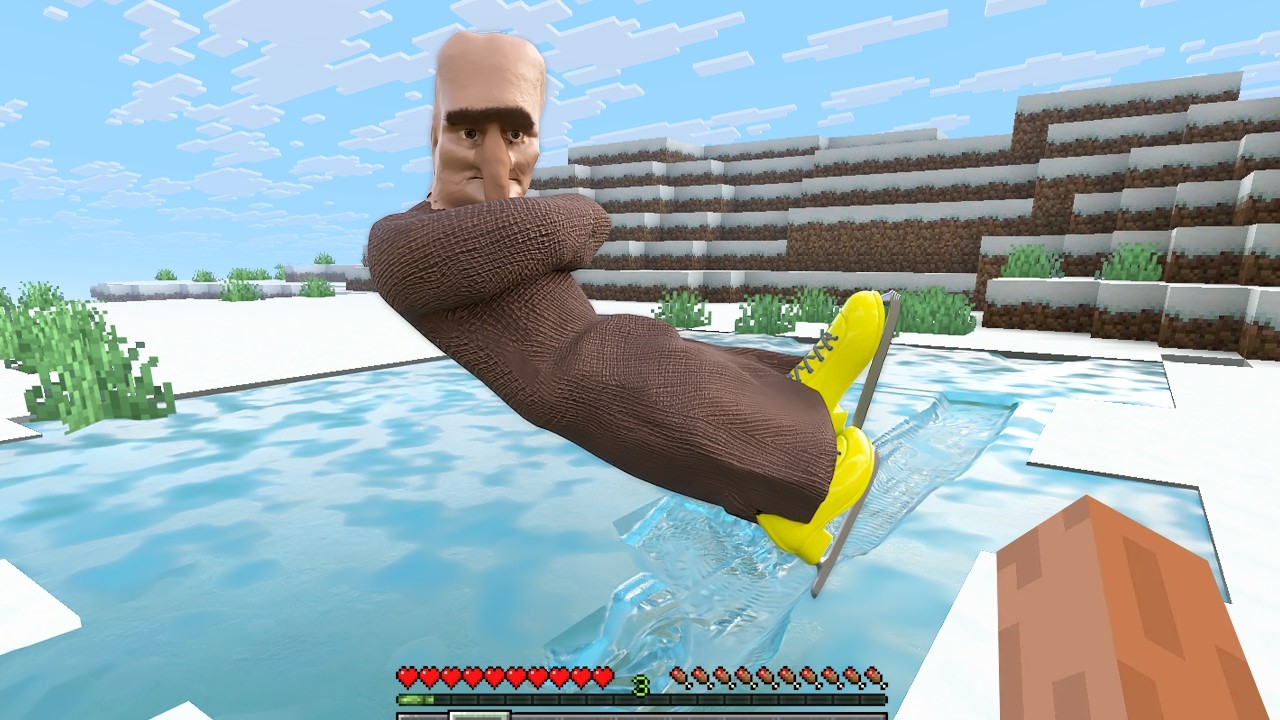 Realistic Villager vs Ice in Minecraft (wait what?!) - Compilation